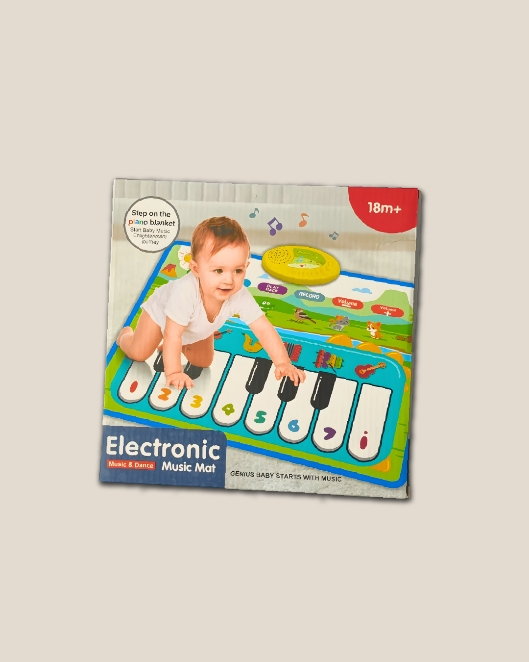 Electronic Piano Play Mat - Musical Baby Mat with Lights & Sounds (18M+)